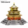 الألغاز ثلاثية الأبعاد Microworld 3D Metal Styling Games Games Heaven Temple Buildings Model Kits Laser Cutting Jigsaw Toys Higds for البالغين 240314