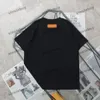 Xinxinbuy Men Designer Tee T Shirt 2024 Kołnierz Żelazny łańcuch zniszczony List Bawełny krótki rękaw Bawełni