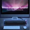 4D -datorhögtalare Bar Stereo Sound Subwoofer Bluetooth -högtalare för MacBook Laptop Notebook PC Music Player Wired Loudspeaker 240314