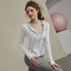 Desginer veste Lululemmon même costume Yoga minceur coupe zippée extérieur et Fitness veste de sport de plein air 24SS