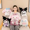 حقيبة تسوق كبيرة من طراز Kuromi Plush Flush حقيبة مكياج مكونة من 48 سم مصنعة Wholesale2025