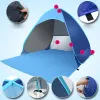 ملاجئ 2020 ترقية خيمة شاطئ مقاومة للماء قابلة للطي في الهواء الطلق UV Sun Shelter Lightweight Beach Sun Shadebeach Tents لـ 23 شخصًا