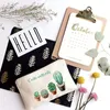 10 stycken Diy Blank Canvas Fabric Storage Kit Custom Ecru Womens Makeup Mistress Bag Spark Jewelry Kit Back 240229