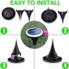 LED LAWN LIGHTS GARDEN SOLAR CORILFUL UNDERGROUND LIGHTS 8 LED PATHWAY DECK照明