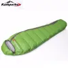 Gear Kamperbox Sleeping Bag Winter Cold Down Sleeping Bag Camping Equipment Down tofflor Lätt sovsäck