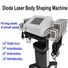 Новый липо -лазерный машино -диодный лазер с 14 панелями похудение жира потеря веса потери веса целлюлита Удаление корпуса.