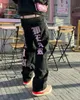 Pantaloni estivi da donna Y2k Full Skulls con coulisse moda preppy stile coreano pantaloni larghi a vita alta casual 240309