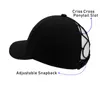 Ball Caps Womens Quick Dry Baseball Cap Adjustable High Messy Bun Ponycap Large Brim Summer UV Protection Hat