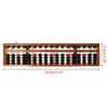 17 Digits Wooden Soroban Standard Abacus Chinese Calculator Counting Math Learning Tool Beginners 240227