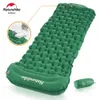 Uppblåsbar madrass Ultralight Camping Madrass Outdoor Air Madrass Camping Mat Sleeping Mat Nylon Sleeping Pad 240306