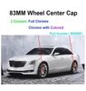 50st 83mm 325quot Wheel Cover Chrome Colored Car Center Hub Cap Cover Emblem Badge Logo Wheel Rims 95958917095372