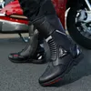 HBP Non Marque Mode Motocross Moto Enduro Riding MX Moto ADV Bottes Longues Chaussures De Moto Racing Hommes VTT Shin Plate TPU Bottes