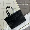 Womens Vintage Zwarte Strand Boodschappentassen Top Handvat Bakken Grote Capaciteit Outdoor Straat Trends Portemonnee 40X25X13CM