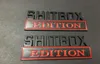 Autosticker embleem SHITBOX EDITION chroom mat rood blauw zwart Badges Past op Truck3996062