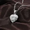 Designer ketting hartvorm hanger S Sier vergulde volledige diamanten steen dames meisjes dame bruiloft sieraden