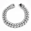 2023 Новое 18-каратное позолоченное толстое кубинское ожерелье-цепочка со сверкающими бриллиантами Miami Link для мужчин