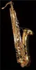 Japon T-902 Bb Tenor Saxophone de haute qualité en laiton plaqué or B Instrument de musique plat avec étui, embout