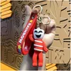 감압 장난감 장난감 장난감 마법의 디지털 서커스 Pomni Jax Sile Sile Cartoon Keychain Doll Fliding Childrens 크리스마스 선물 드롭 배달 장난감 선물 OTBLM