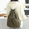 Backpack Korean Version Casual And Artistic Canvas Fashionable Nylon Large Capacity