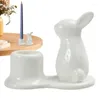 Candle Holders Easter Holder Ceramic Tea Light Stick Creative Animal Shape Candlestick Home Festival Party Decor