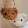 Sacs à dos Dessins animés mignons ours sacs à bandoulière pour filles doux en peluche poupée ours sacs à bandoulière filles adorables Mini sacs bébé infantile jouets cadeaux L2403