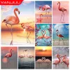 STITCH 5D Diamentowe zestawy do malowania zwierzęcia Flamingo okrągły/kwadratowy DIY Cross Diamond Hafdery Rhinestone Landscape Decor Decor Decor Paint Prezent