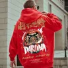 Graffiti China-Chic Sweater 2024 New Men 's Large Plush Coat Ins Super Hot Hip Hop Fashion Top