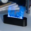 Flame Aroma Diffuser Air Hhididifier超音波クールミストメーカーFogger LEDエッセンシャルオイルランプリアルな火災ディフューザー240301