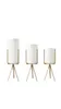 Set Van 3 Stuks Keramische Bloembakken Met Ijzeren Plank Vetplant Pot Home Decoratieve Bloemenvaas Zonder Gat Gold9619562