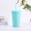 Disposable Cups Straws Pack 250ml Pure White Paper Coffee Tea Milk Cup Drinking Accessories Party Supplies Accept Customize