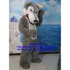 Mascot Costumes Long Fur Timber Grey Wolf Mascot Costume Adult Cartoon Character Outfit Suit Education Trade Exhibition Zx1732