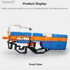 Gun Toys Parent-Child Interaction Interaction Rubber Band P90 Submachine Gun Gun Experience DIY Assembly 58.3cm Building Block Kid Toy YQ240314