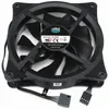 Free shipping 12025 12CM fan 4-wire temperature controlled cooling DF1202512B2UN 12V 0.54A double ball cooling fan