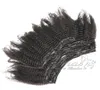 VARIN HUMAL HAIR EXTENSIONS 4A 4B 4Cキンキーストレート120GナチュラルカラーフルキューティクルアラインドAFRO CURLY2986116のVMAEクリップ