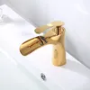 Bathroom Sink Faucets Basin Brass Mixer Taps & Cold Single Handle Waterfall Gold/Chrome/Nickel/Black