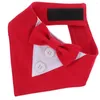 Vêtements pour chiens Chiot Bandana Triangle réglable Écharpe Pet Cool Bib Cravates Collier de chat