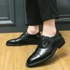 EST Włoski Oxford Designer Buty dla mężczyzn luksusowe skórzane buty ślubne spiczasty palec butów klasyczny plus rozmiar 38-48 240328