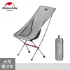 Möbler Naturehike Ultralight Aluminium Alloy Outdoor Portable Folding Chair Moon Stol Camping Beach Chair Chair
