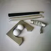 Golftrainingshulpmiddelen Putter Club Draagbare puttingtool 3-delig Opvouwbaar Rechts-/linkshandige indoorbeoefenaar