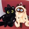 Plush Backpacks 40cm Kawaii Plush Big Eyes Cat Toy Backpack Cute Large-capacity Stuffed Animals Bags Boys Girls Women Soft Toy Backpack GiftsL2403