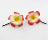 Hårtillbehör 20 diverse färgskum Hawaiian Plumeria Flower Frangipani Bridal Clip 4,5 cm F-8-M