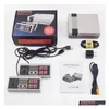 ポータブルゲームプレーヤーミニテレビビデオエンターテイメントシステム620 NESゲーム用コンソールwthコントローラー小売ボックスパッケージドロップ配信