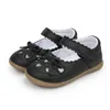 KIDSUN marron bébé sandales infantile fille été chaussures de plein air nœud papillon antidérapant semelle souple en cuir caoutchouc enfant en bas âge premiers marcheurs 240229