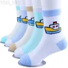 Chaussettes pour enfants 5 paires/lot dessin animé maille mince coton nouveau-né garçon enfants chaussettes bébé filles chaussettes filles bébé chaussettes Skarpetki infantile Miaoyoutong YQ240314