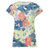 Mulheres camisetas Mulheres Verão Top Ocidental Estilo Étnico Padrão Impresso V Neck Camisa Manga Curta para Moda