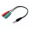 Splitter Headphones jack 35 mm Stereo Audio YSplitter 2 Female to 1 Male Cable Adapter microphone plug for Earphone1938319