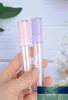 Flacone vuoto per lucidalabbra da 64 ml Tubo tondo Contenitore per rossetto fai-da-te Fiale riutilizzabili Display campione con tappo in gomma Rosa Viola1546727