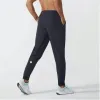 H-889 Yoga pants LL Men's Jogger Long Pants Sport Yoga Outfit Quick Dry Drawstring Gym Pockets Sweatpants Trousers Mens Casual Elastic Waist fitness