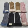 Gants européens et américains pour femmes, automne-hiver, écran tactile, avec peluche et gants chauds épais, 2564