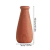 Vases 1PC New Ebony Wooden Vase Living Room Dried Flowers Vase Plants Solid Wood Pot Home Office Desk Decoration Accessories